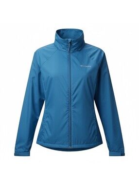 Women's Columbia Lightweight Waterproof Windbreaker Jacket with Hood Sz 2X